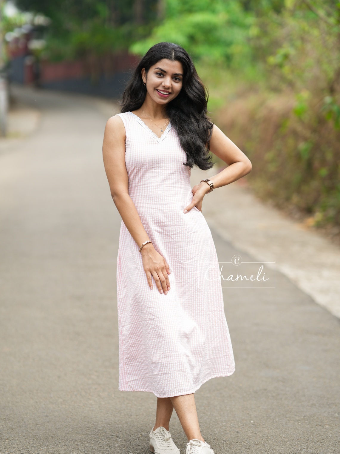 Shop Cotton Check Frock | Chameli Designer Boutique
